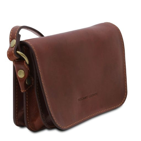 Carmen - Leather shoulder bag with flap